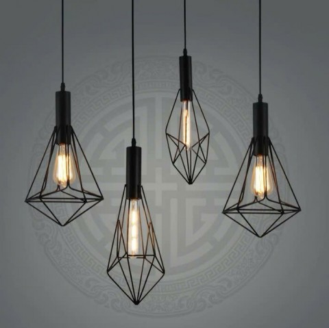 Đèn Thả trần hình Kim Cương nhọn