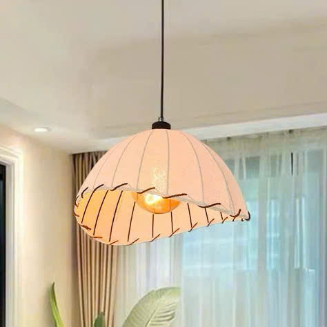 Đèn Thả khung sắt, chao vải hình BÁNH MỲ 1/2 - D300