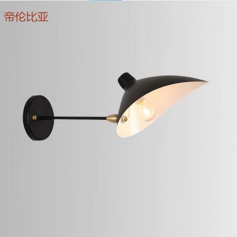 Đèn gắn tường hình CÁ HEO, chao đèn màu ĐEN (lòng Trắng)
