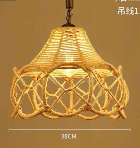 Đèn Thả khung sắt hình NÚI LỬA, loại có QUẤN THỪNG