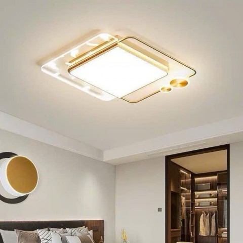 Đèn ốp trần kiểu 2 HÌNH VUÔNG SO LE, KT 550*600MM. 3M, có điều khiển
