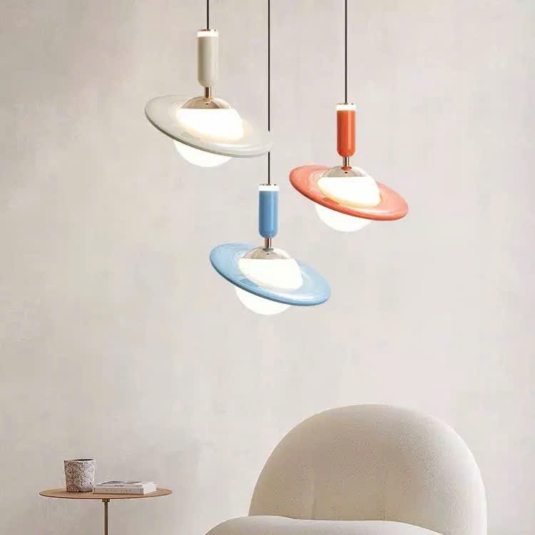 Chao đèn thả hình ĐỊA CẦU 2 LỚP xoay 360 độ